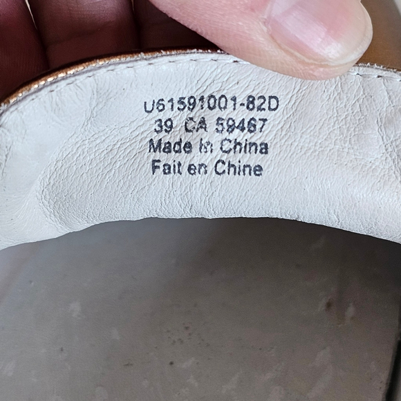 Tiger of Sweden Gold Loafers Minimalist Design Size 8.5 - Picture 16 of 16